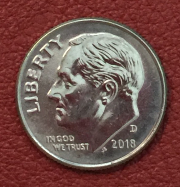 2018 D  Roosevelt Dime - Actual coin - Free shipping.