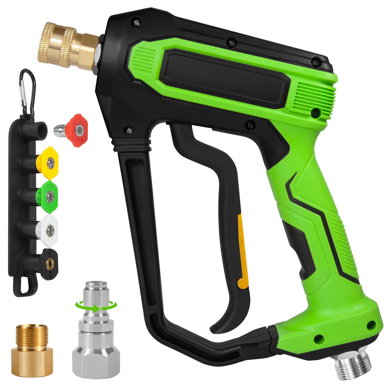 Pressure Washer Short Gun, 5000 PSI / 10.5 GPM High Pressure Washer Gun with ...