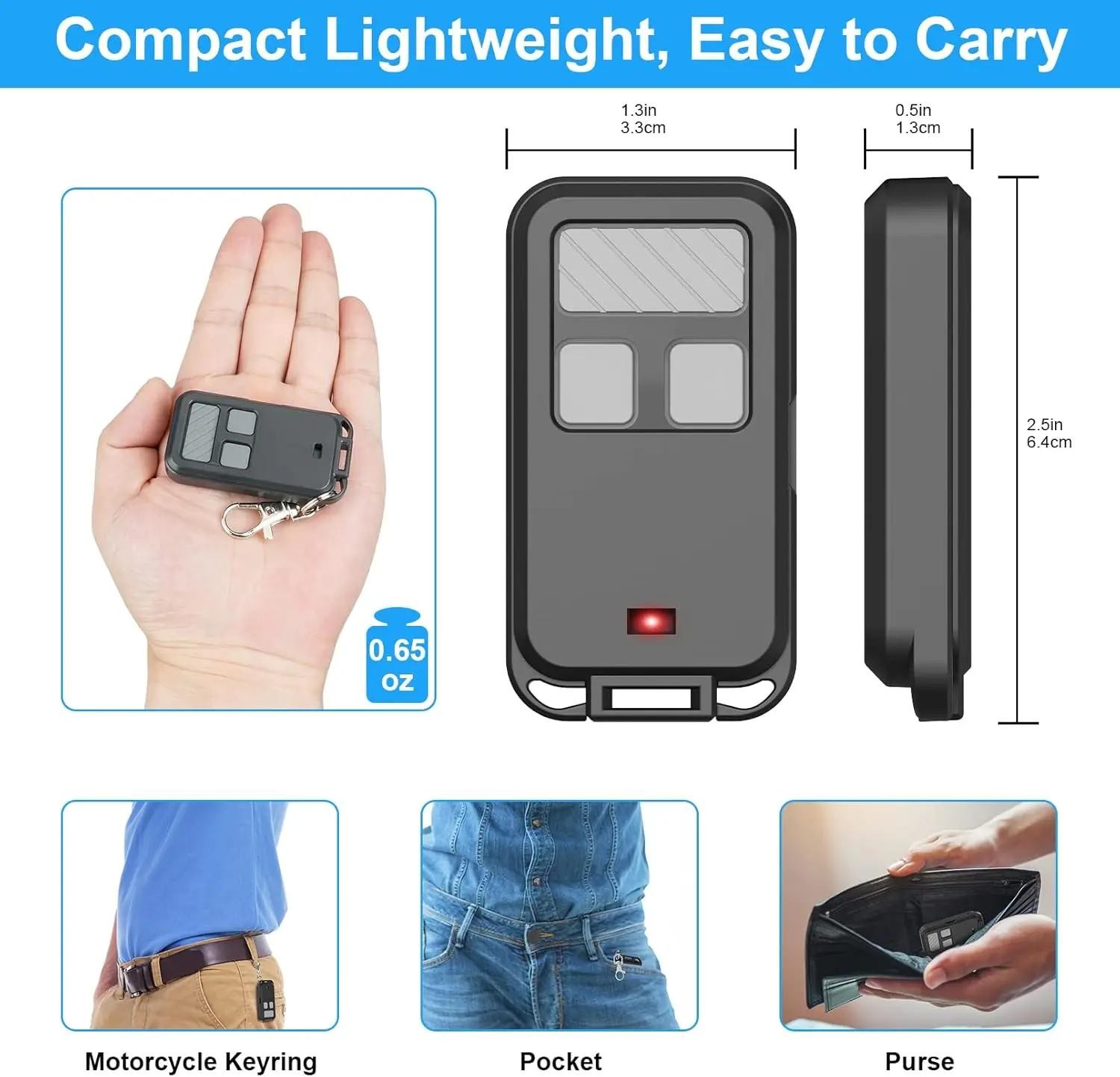 890max Remote Control Garage Door Opener Compatible