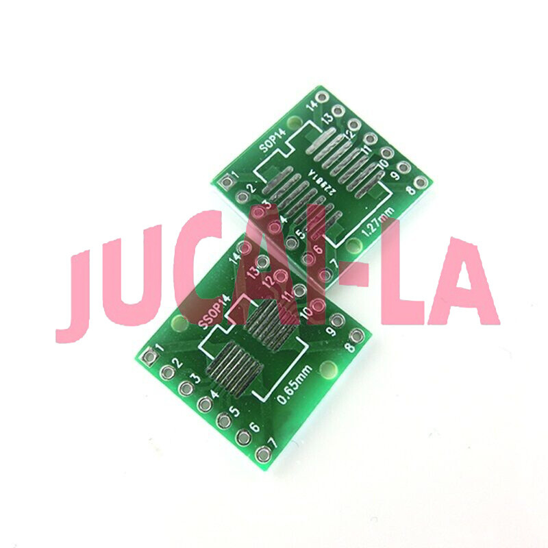 10PCS IC SOP14 SSOP14 TSSOP14 DIP 0.65/1.27/2.54mm Adapter PCB Board Converter