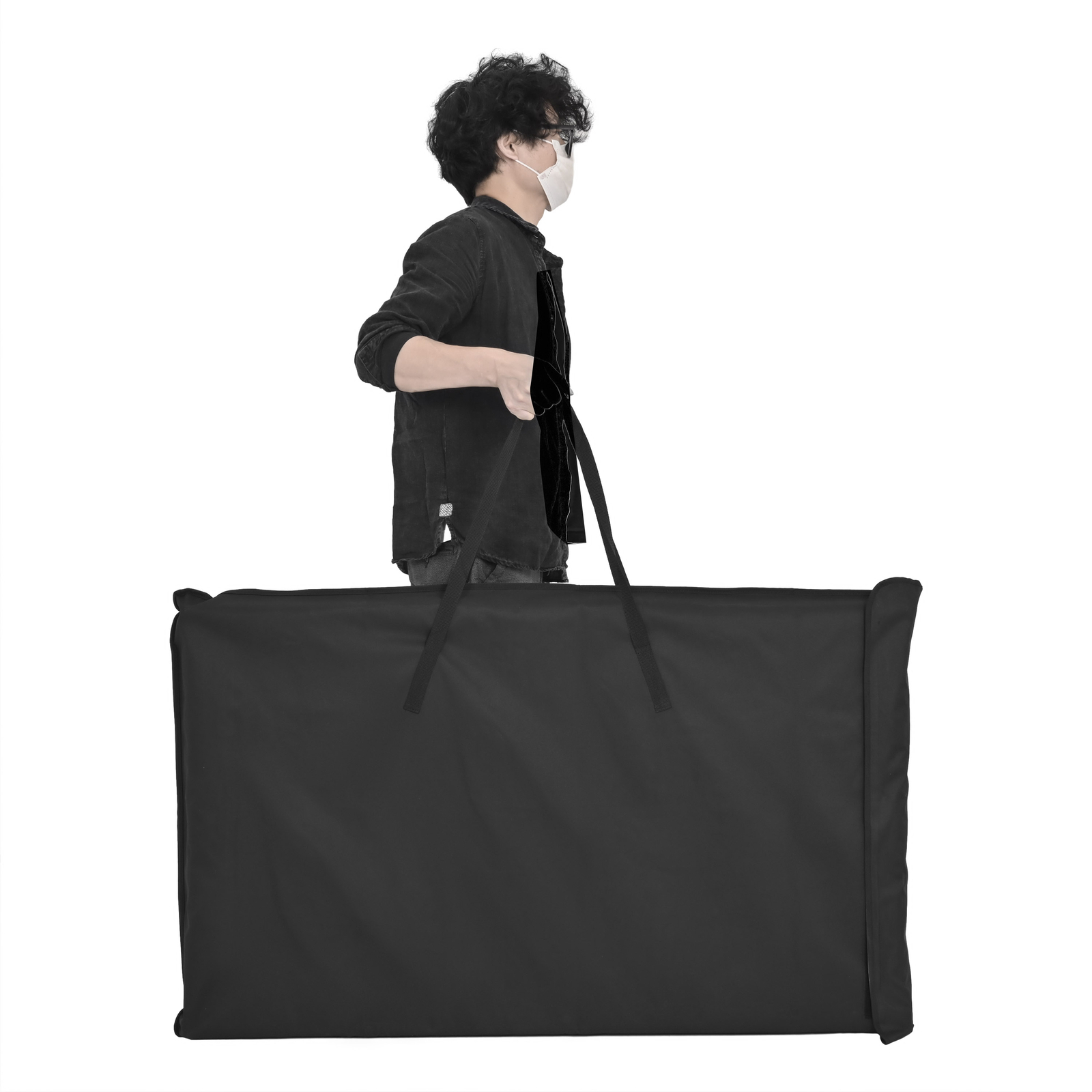 Portable DJ Curtain High-end Professional Performance Background Booth White