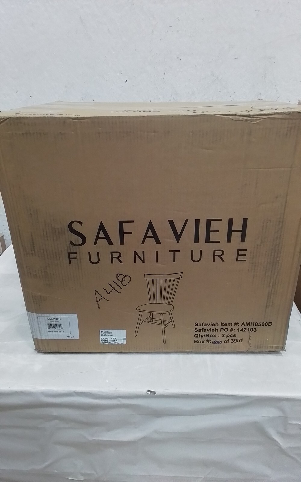 Safavieh PARKER SPINDEL SIDE CHAIR, Reduced Price 2172732999 AMH8500B