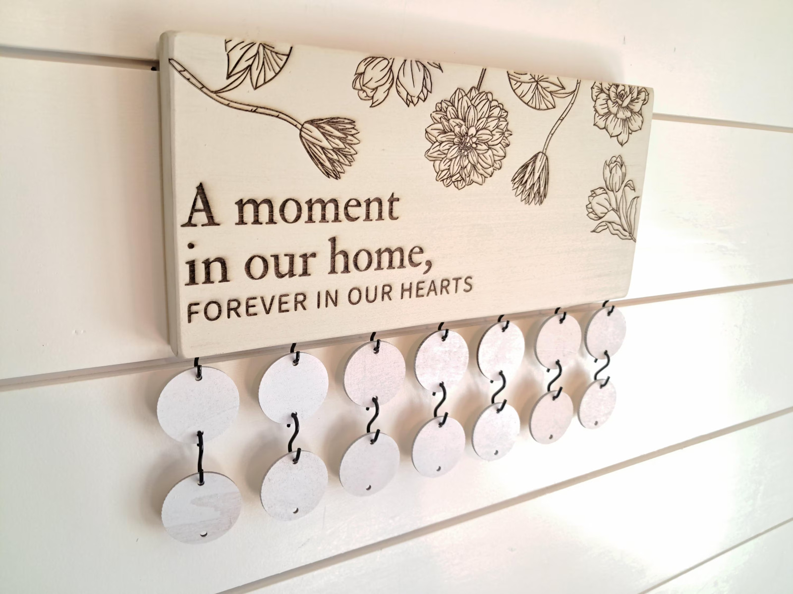 Foster Family Board - Names of foster children - Wall Hanging made of solid wood
