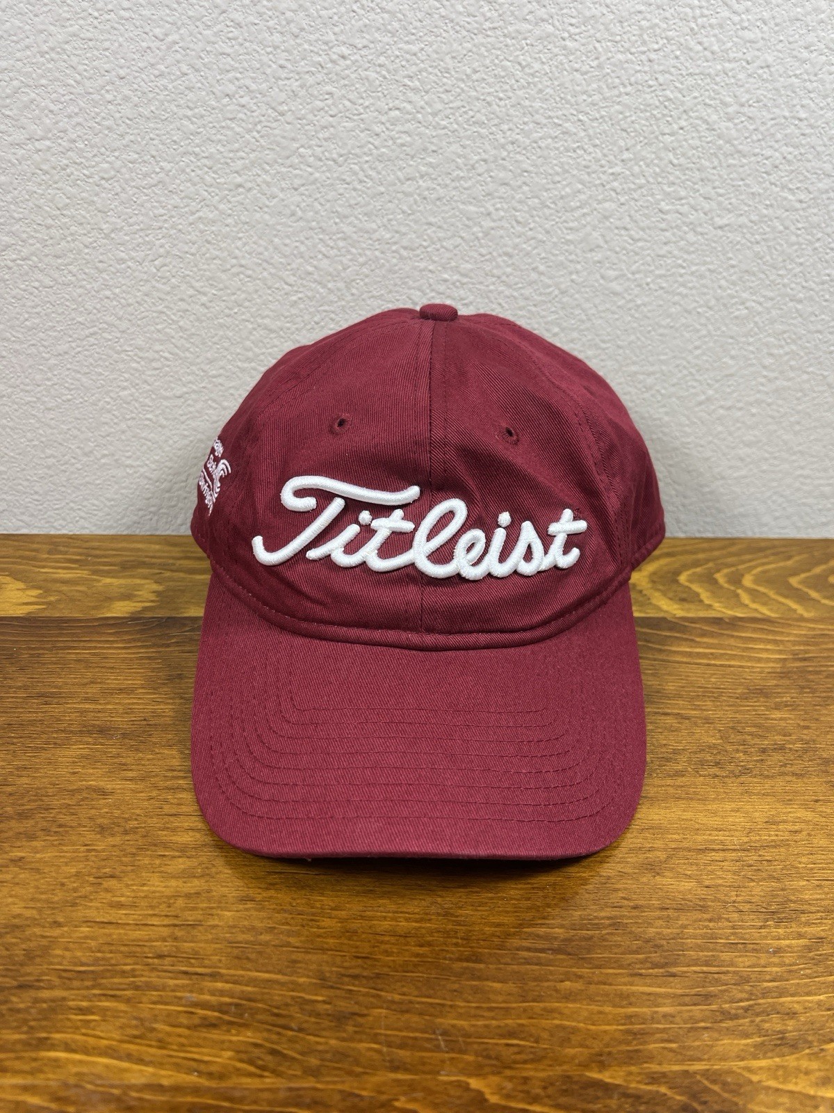 Titleist Hat Cap Adult One Size Adjustable Strapback Red Golf Sports Embroidered