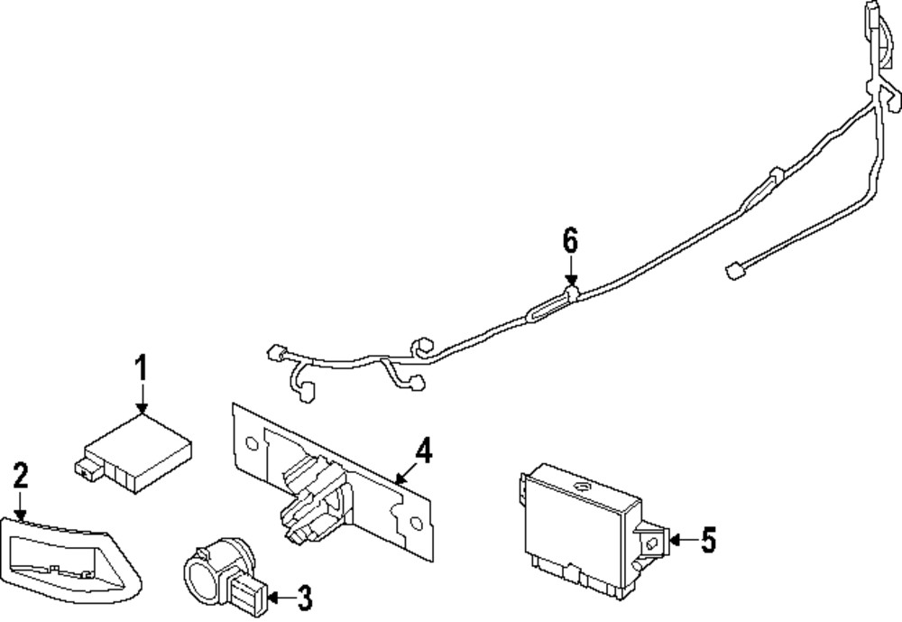 Genuine Nissan Blind Spot Detection System Warning Sensor Bracket 284H7-6RZ0B