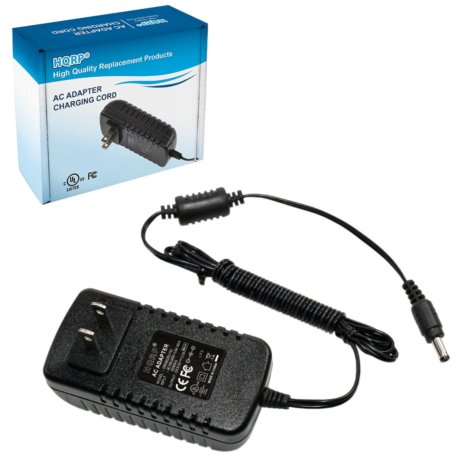 HQRP Adaptador de CA para Casio LK-160, LK160, LK-165, LK165, LK-247, LK247