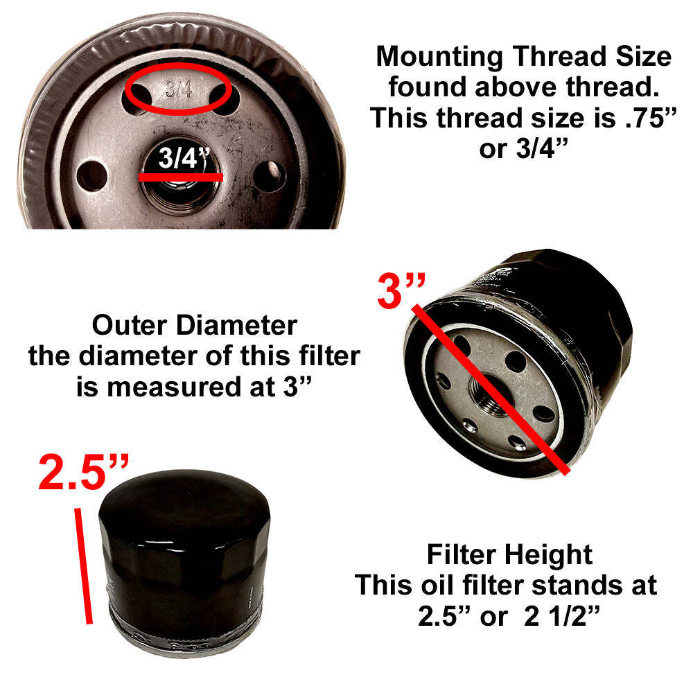 Oil Filter Replaces: Briggs & Stratton 492932S (6929)