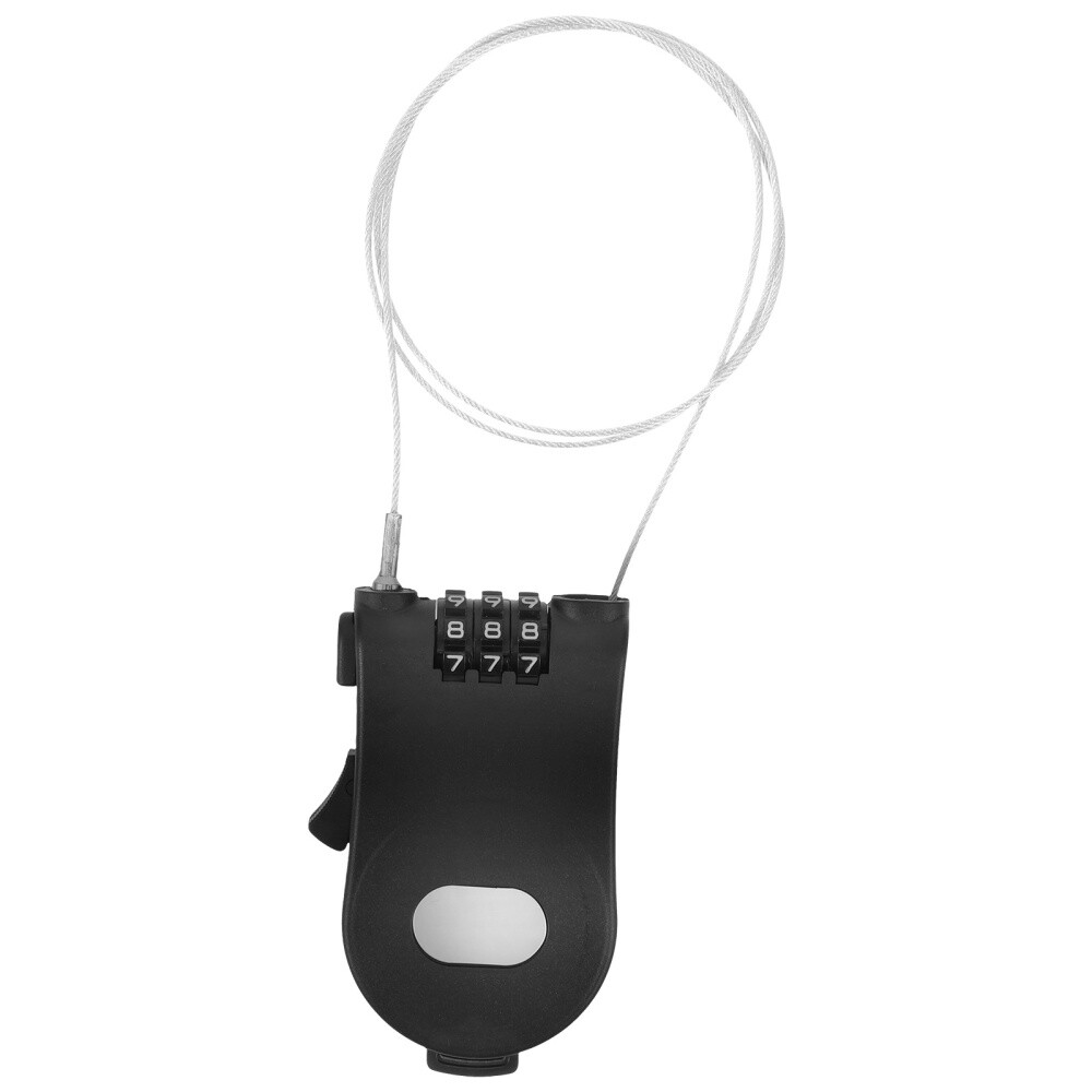 Compact Plastic Snowboard Lock with Anti-Lock Feature for Ski Board Safety