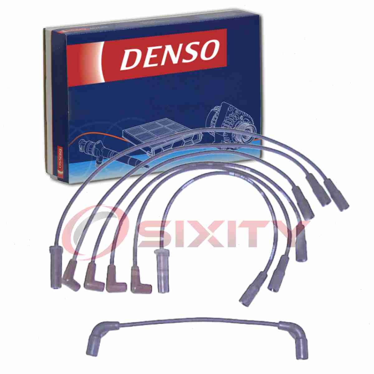 DENSO 671-6068 Spark Plug Wire Set for XS10242 QW1125 96871 77376 7673 746KK bl