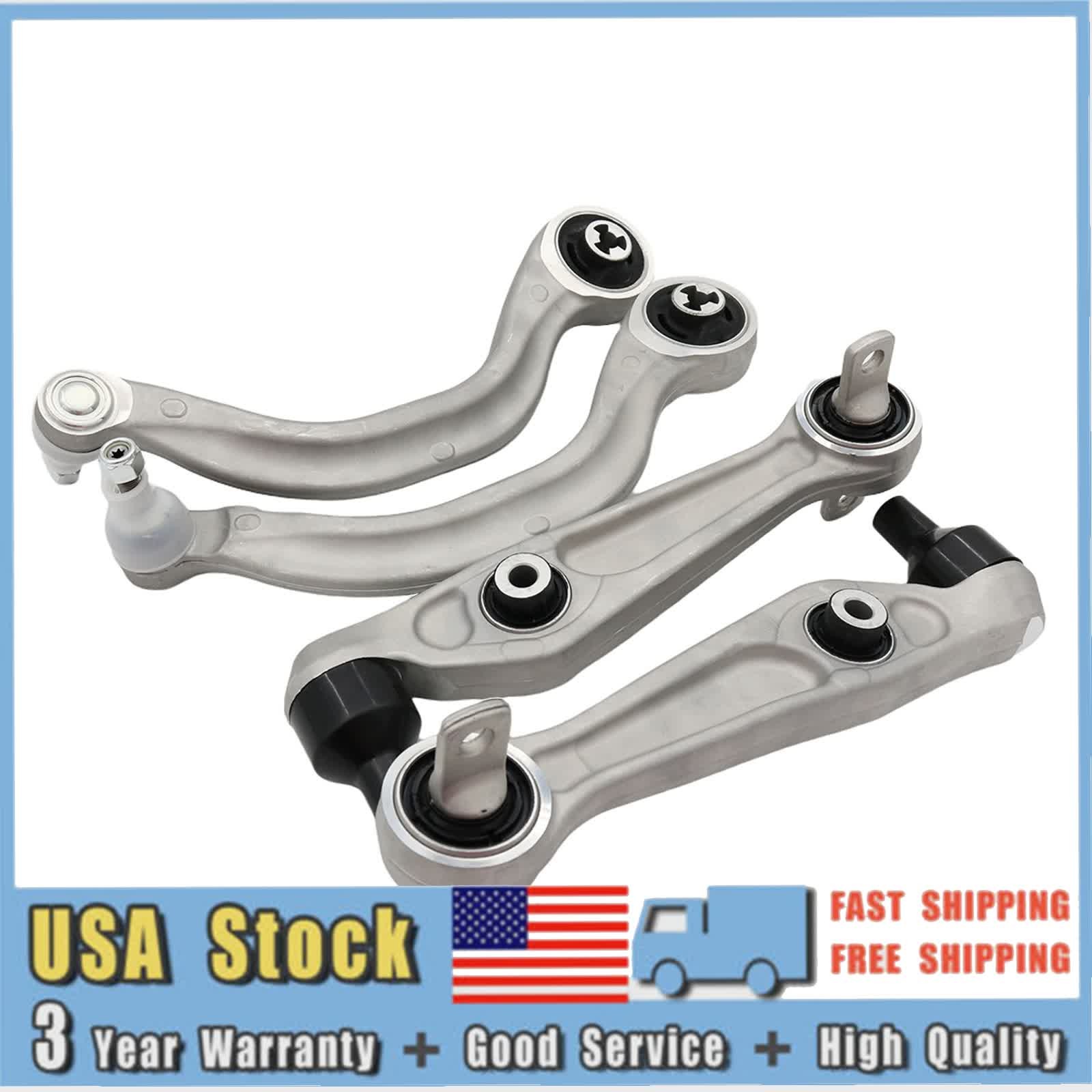 4x Front Left + Right Lower Control Arms Kit for 2017-2023 Tesla Model 3 Model Y