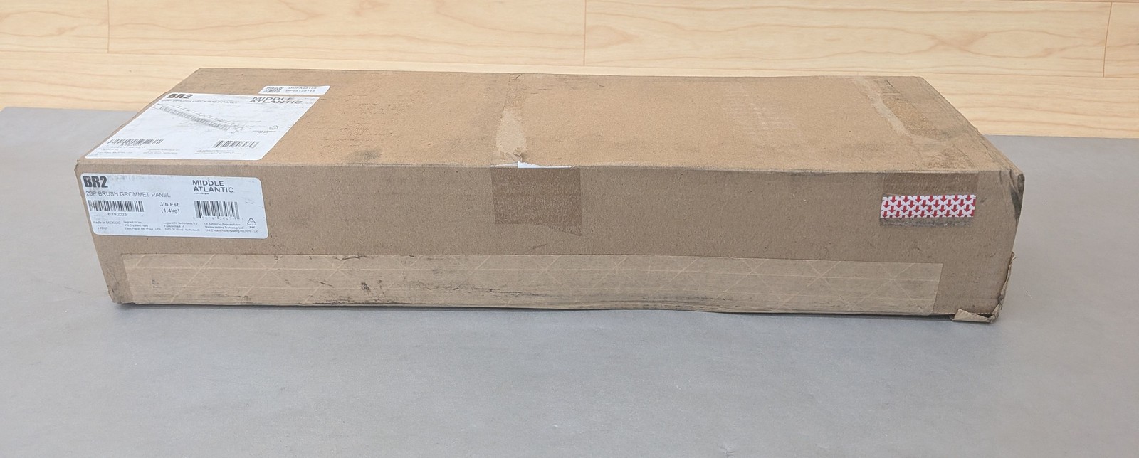 Middle Atlantic BR2 2SP Brush 2U Grommet Panel