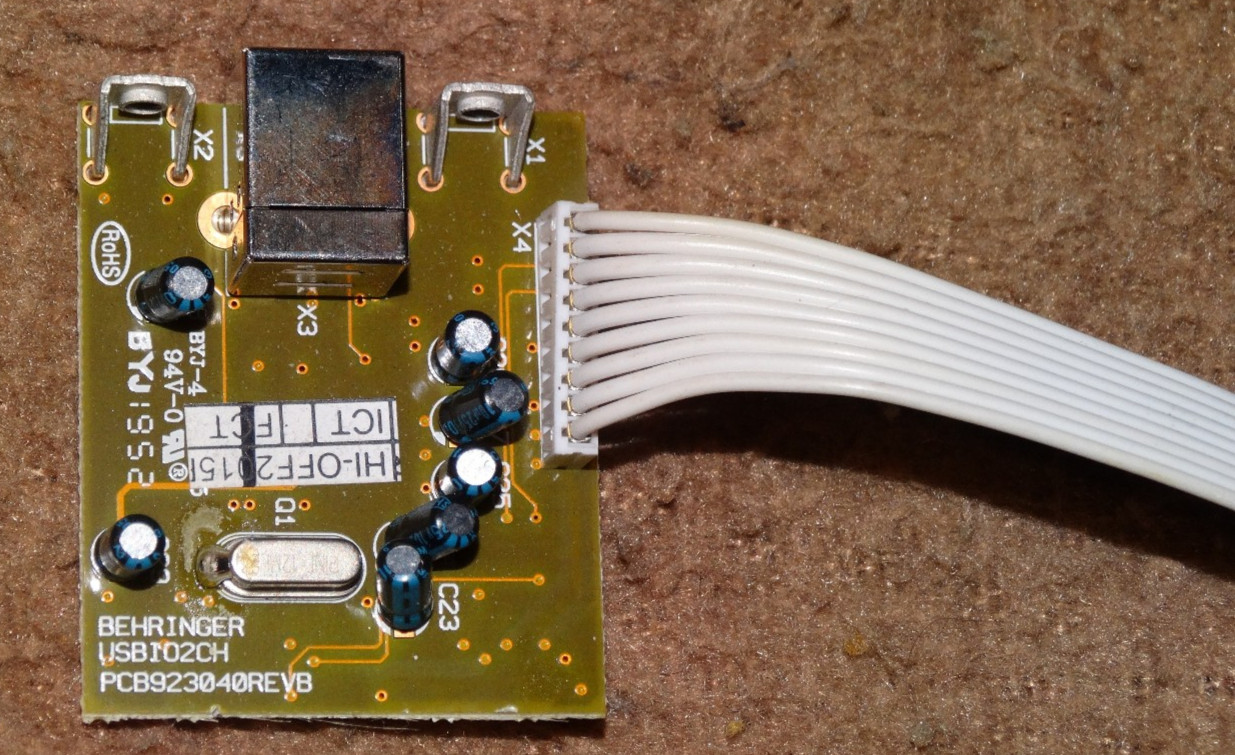 Behringer USB 2 channel In/Out PCB 923040 REVB for Xenyx X2442USB Good DIY parts