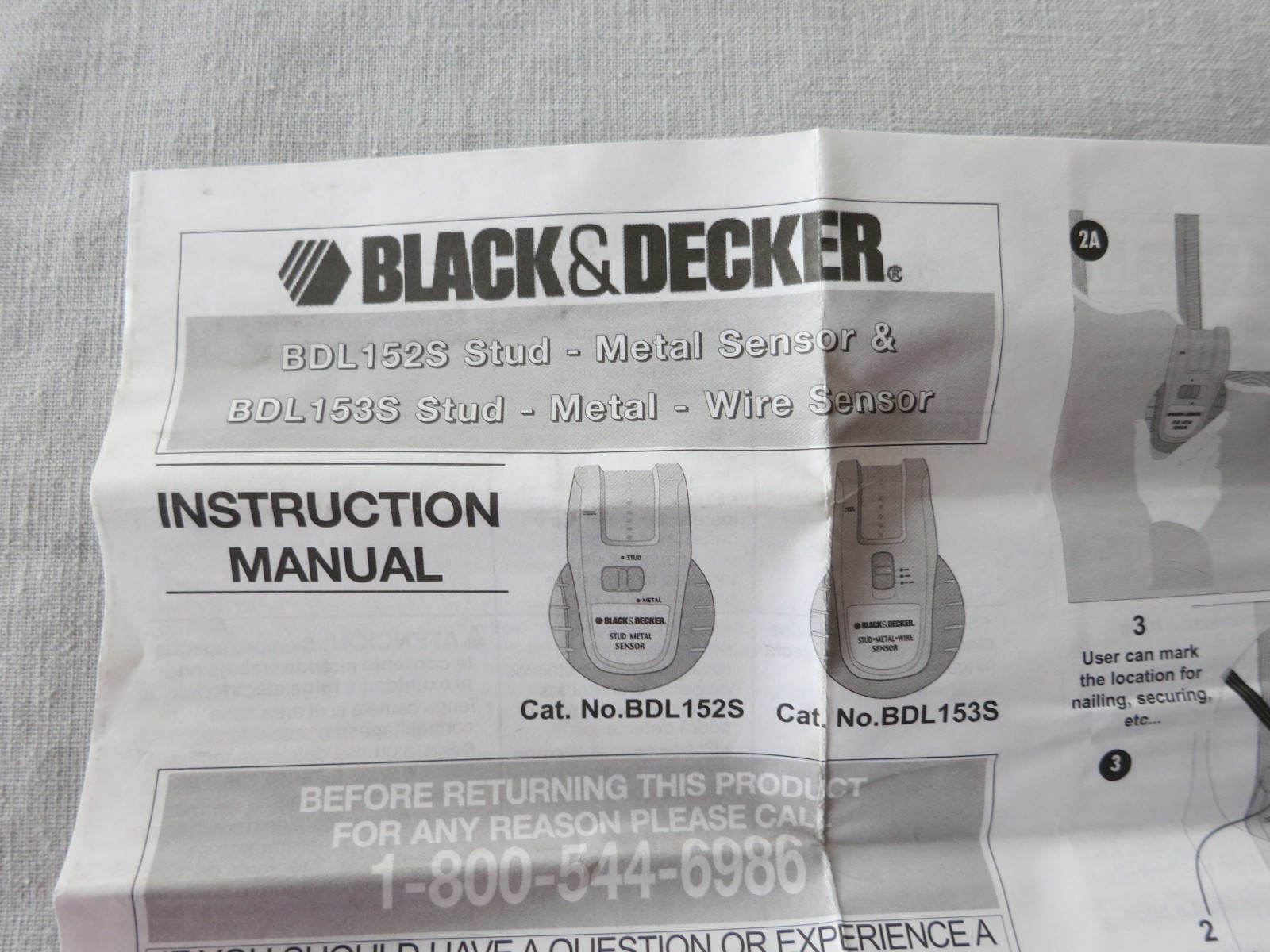 Black & Decker Stud and Metal Sensor, BDL152S