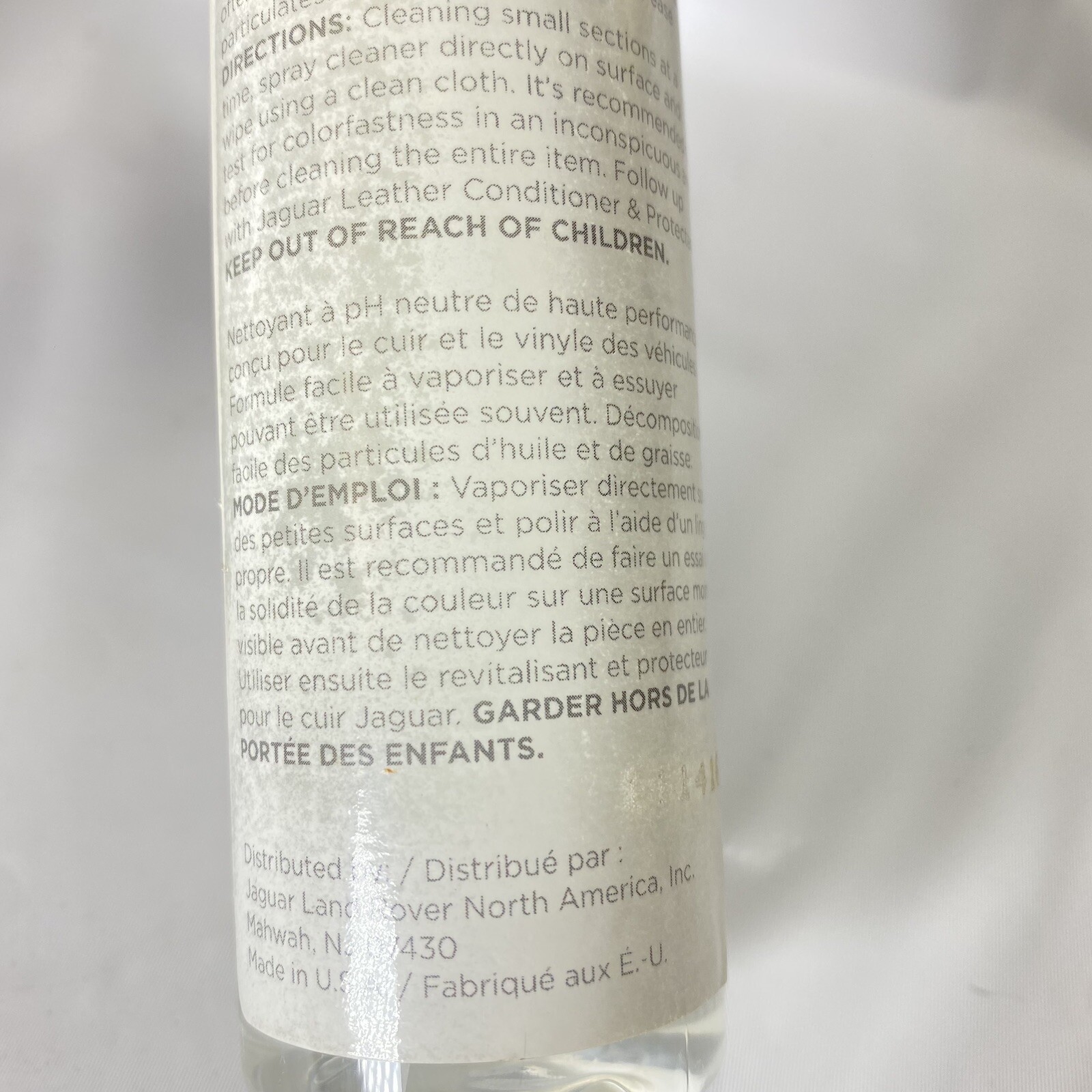 Jaguar Leather Cleaner, Conditioner & Protectant, Carpet Spot Remover 4 fl each