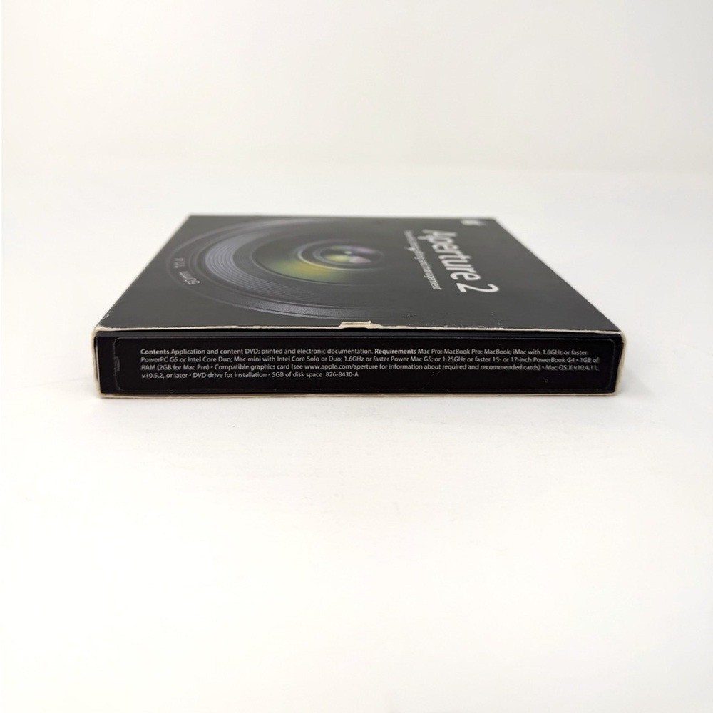Apple Aperture 2 Mac Photo Editing Software Disc Manuals Preowned UNTESTED