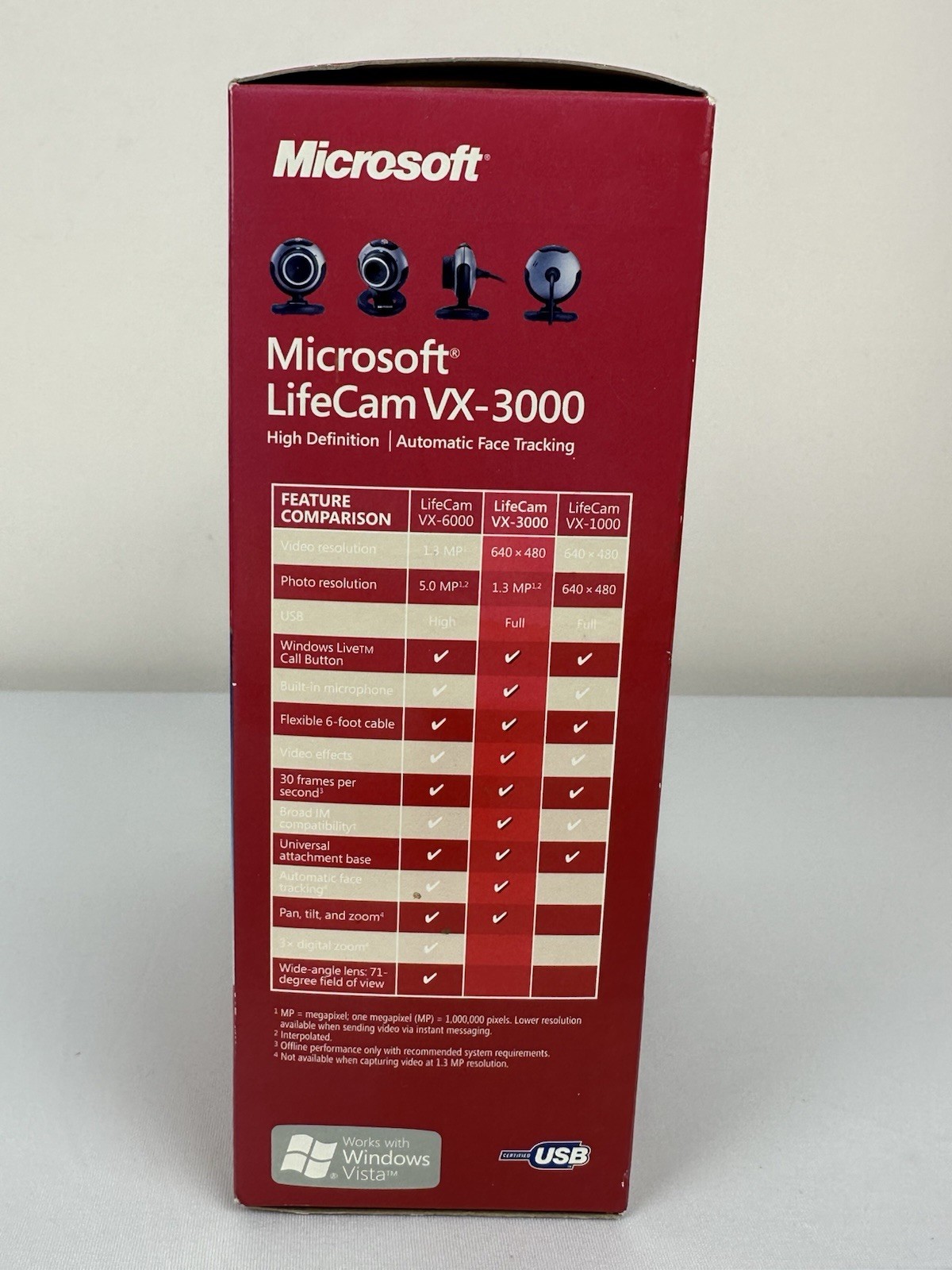 Microsoft Lifecam VX-3000 USB 2.0 Webcam New in Box