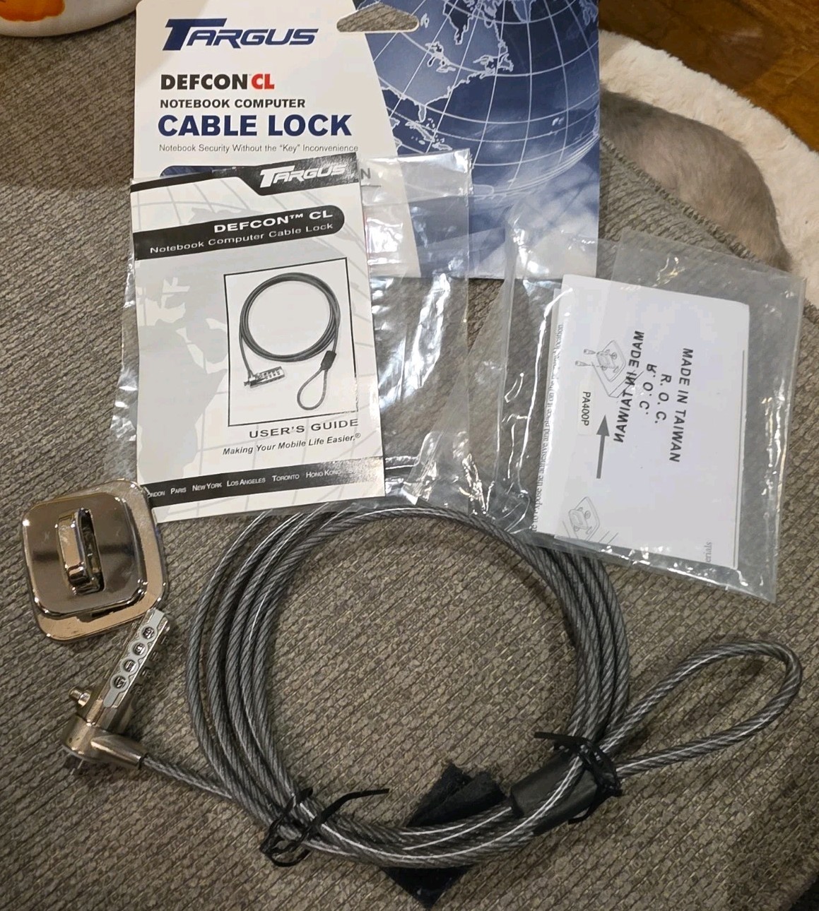 Targus DEFCON CL Combination Cable Lock for Notebook / Laptop Security