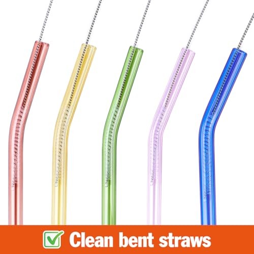 15 Pack Straw Cleaner Brush Set, 12 inch Extra Long, 5 Different Diameters