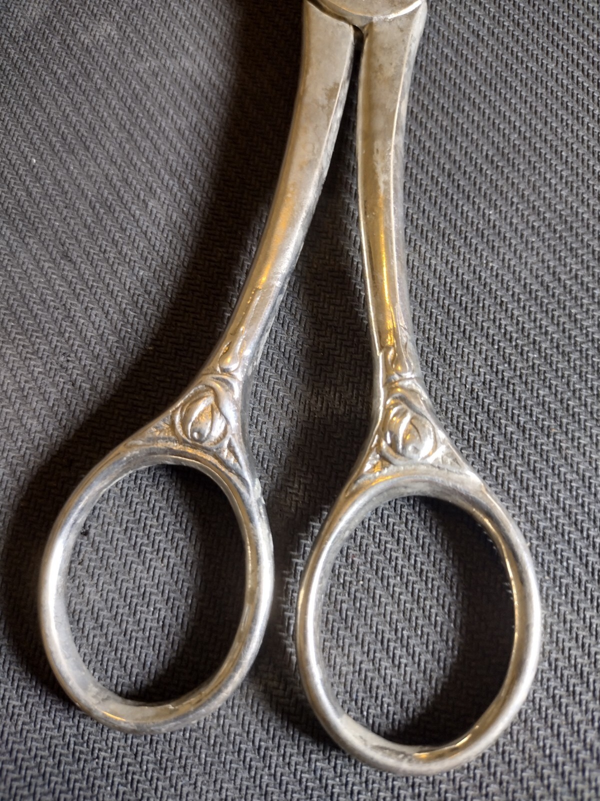 Vintage Made in Italy Grape Shears / Scissors Silver Plated