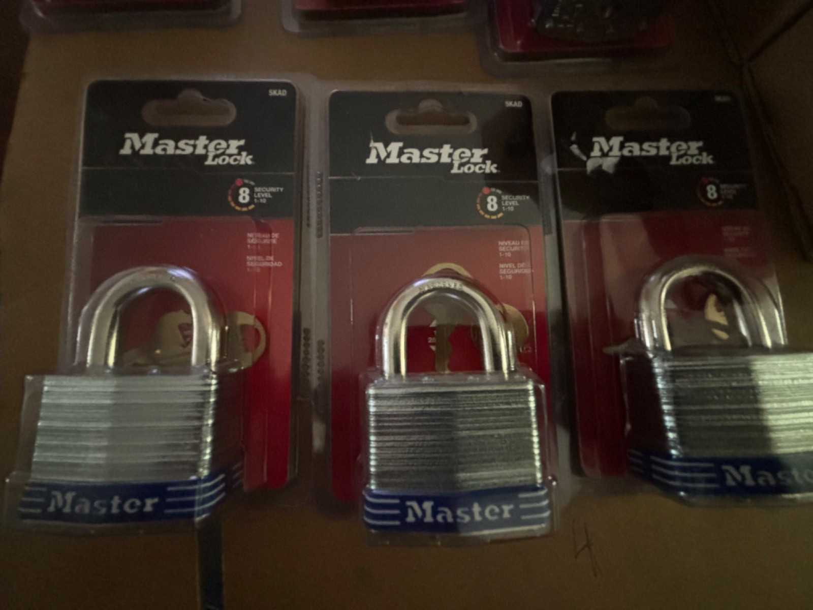 3 package set keyed alike Master Lock security level # 8 5kad new fast shipping