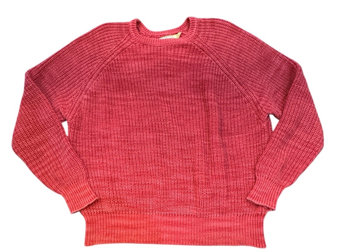 vintage LL Bean sweater mens Size  XL 100% cotton Heathered Reddish Pink