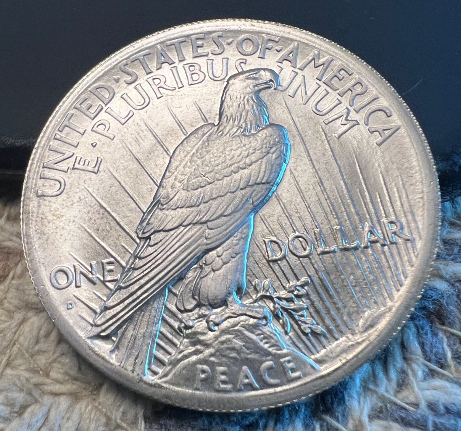 1930-D Peace Dollar Hi-Relief High Grade Overstrike Daniel Carr /1