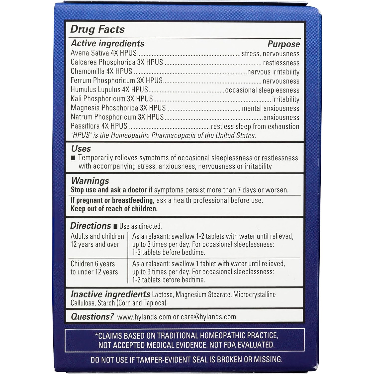 Hyland's, Calms Forte Tablets, 100 Tablets