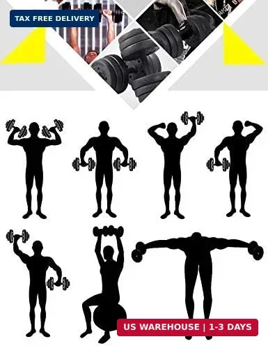 Yaheetech Adjustable Dumbbell Set Free Weights with Spinlock Collars, Black | Co