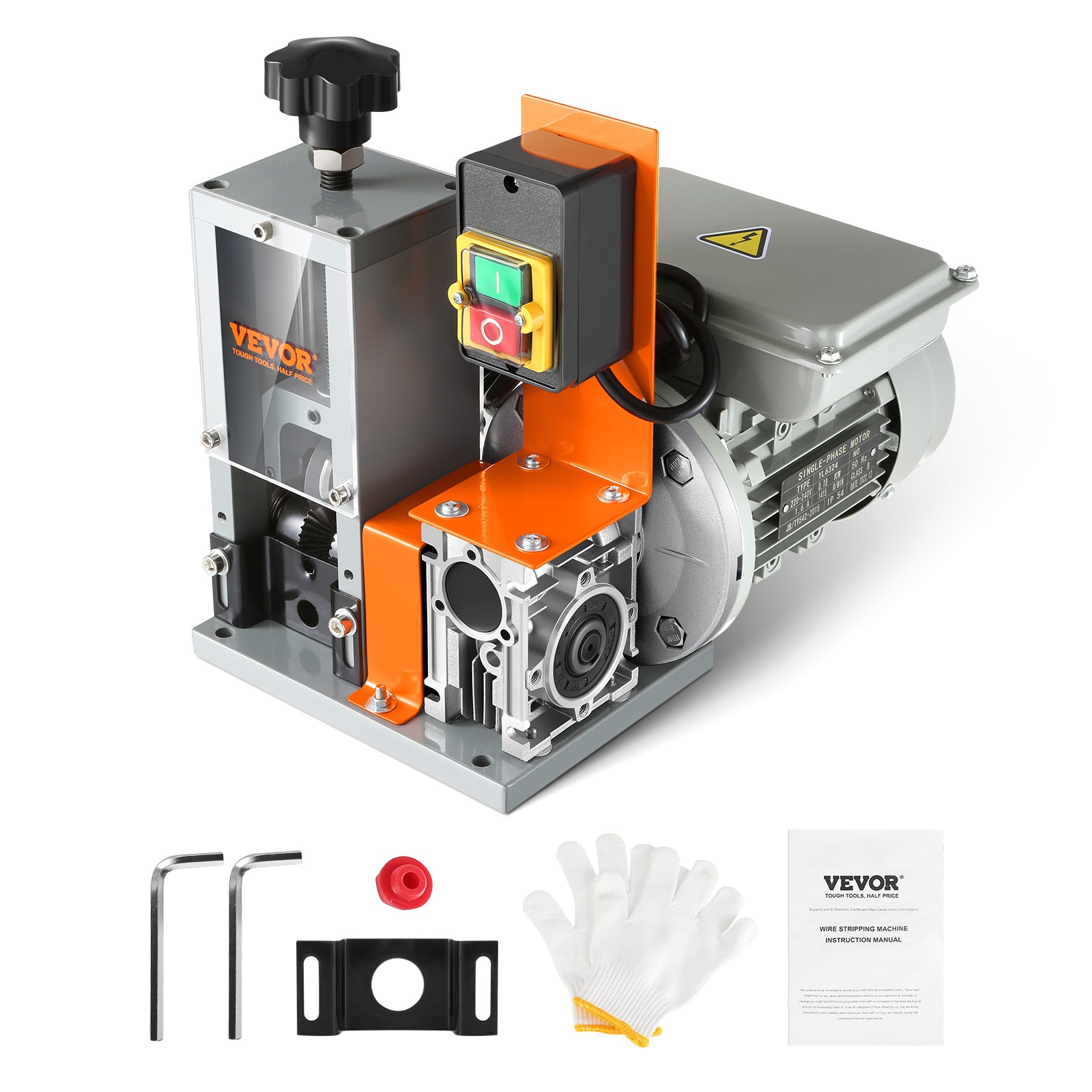 VEVOR Electric Wire Stripping Machine Copper Cable Stripper 0.06''-1.18'' Visual