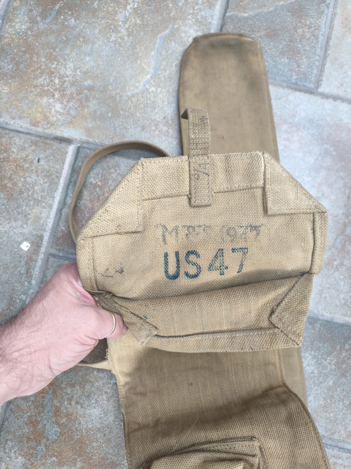WW 2 BRITISH ARMY 1942 LEE ENFIELD PATTERN CANVAS RIFLE CARRY BAG