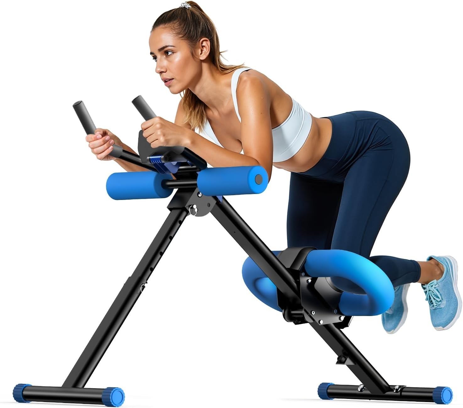 Máquina de ejercicios ajustable para abdominales, plegable, equipo de entrenamie