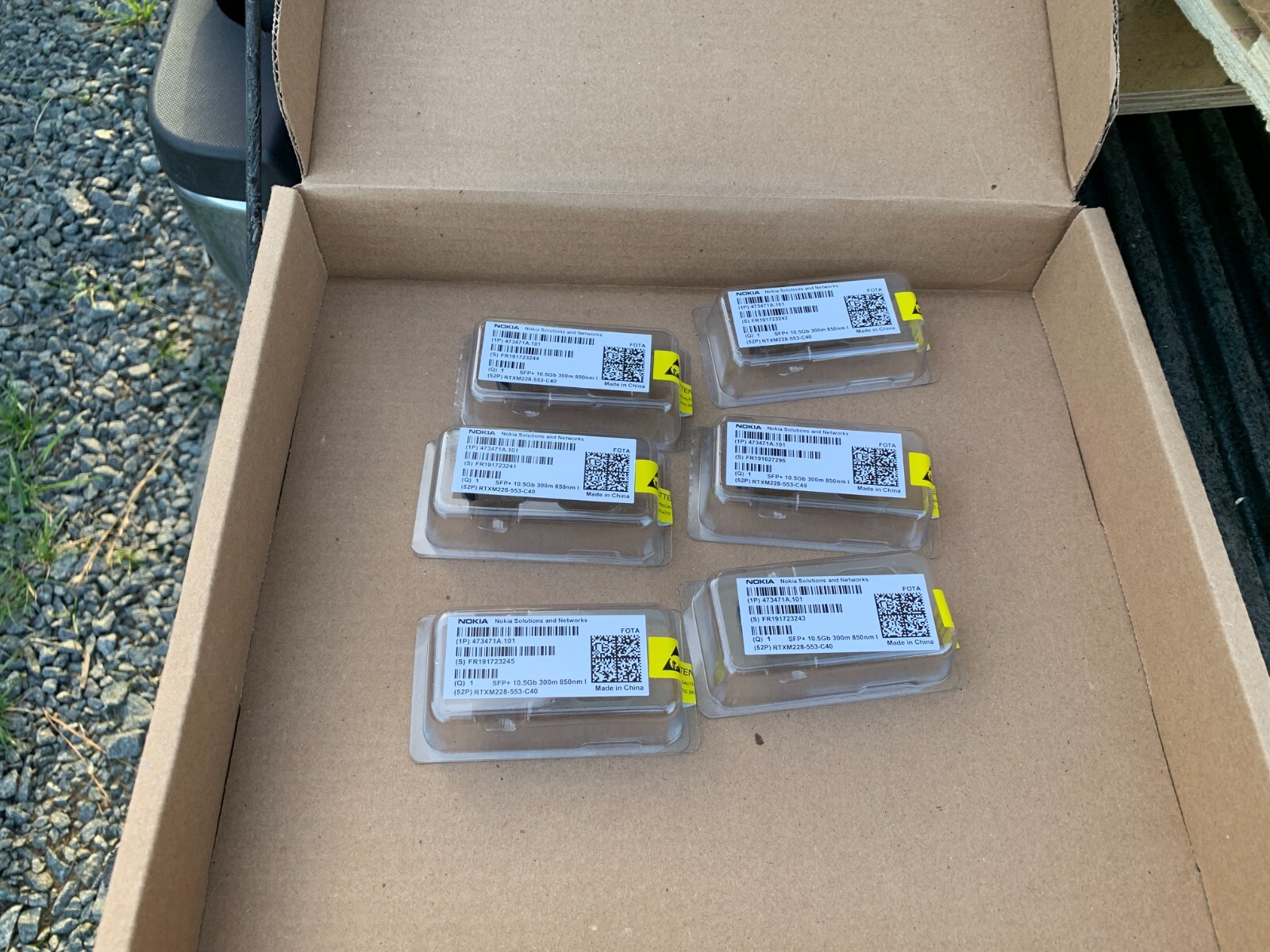 NOKIA FOTA 473471A.101 SFP+ 10.5Gb 300m 850nm I RTXM228-553-C40 - Lot of 6 - NIB