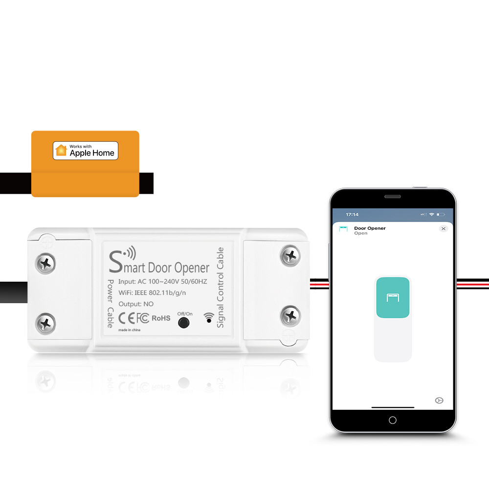 Smart Garage Door Opener For Apple HomeKit Alexa Google Assistant No Hub New