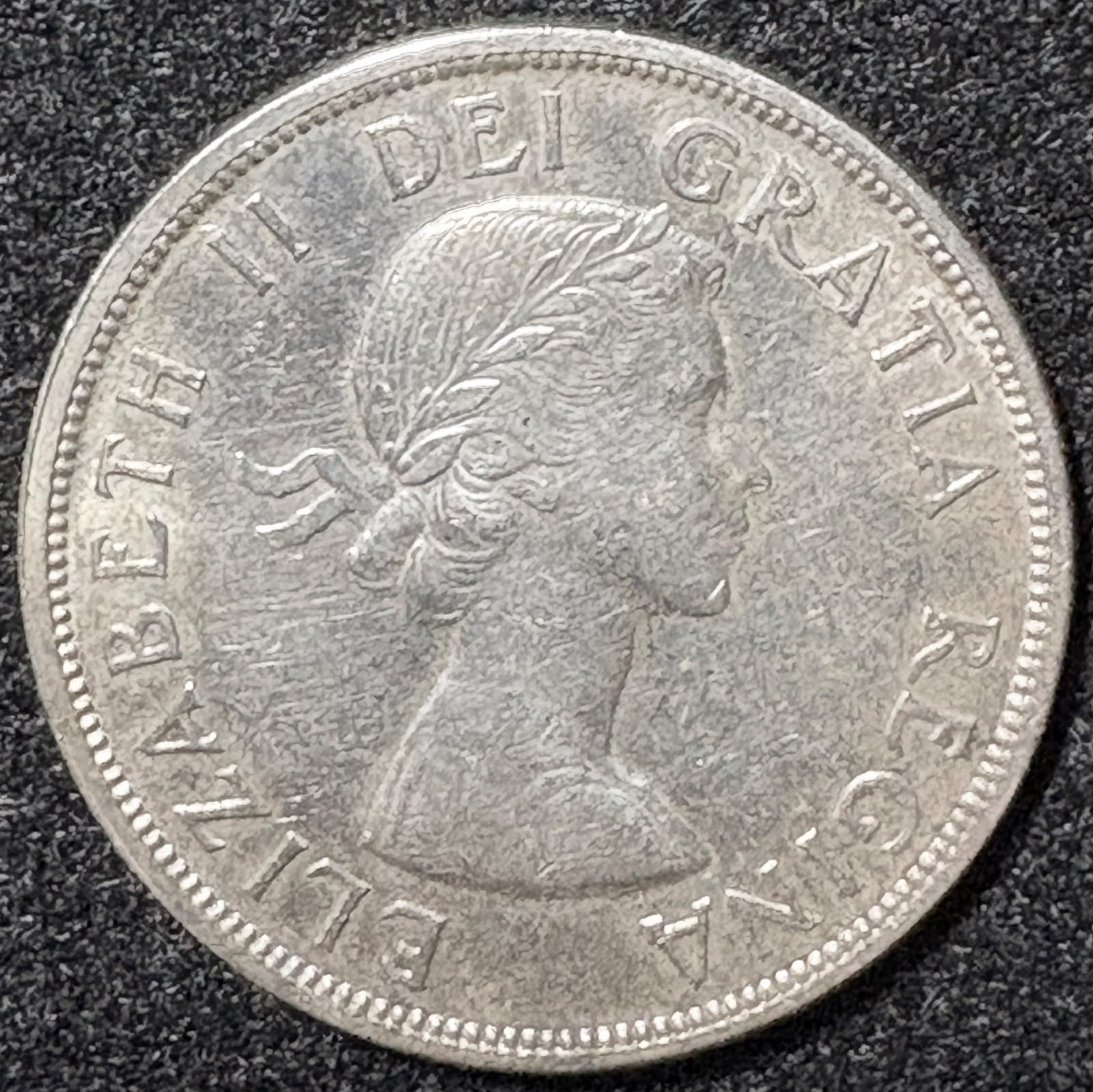1958 Canada $1 Silver Dollar BC Centennial Totem Pole  SEE PHOTOS FOR CONDITION