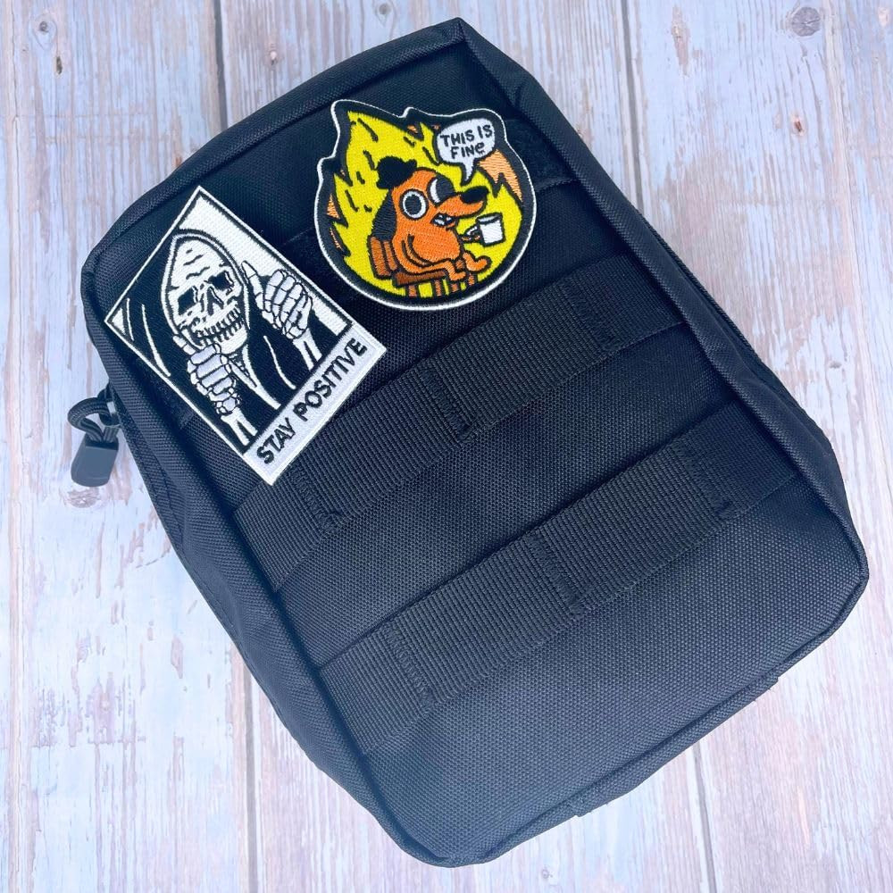 9PC Funny Patches, Hook and Loop Tactical Morale Patch for Backpack Vest | Cool