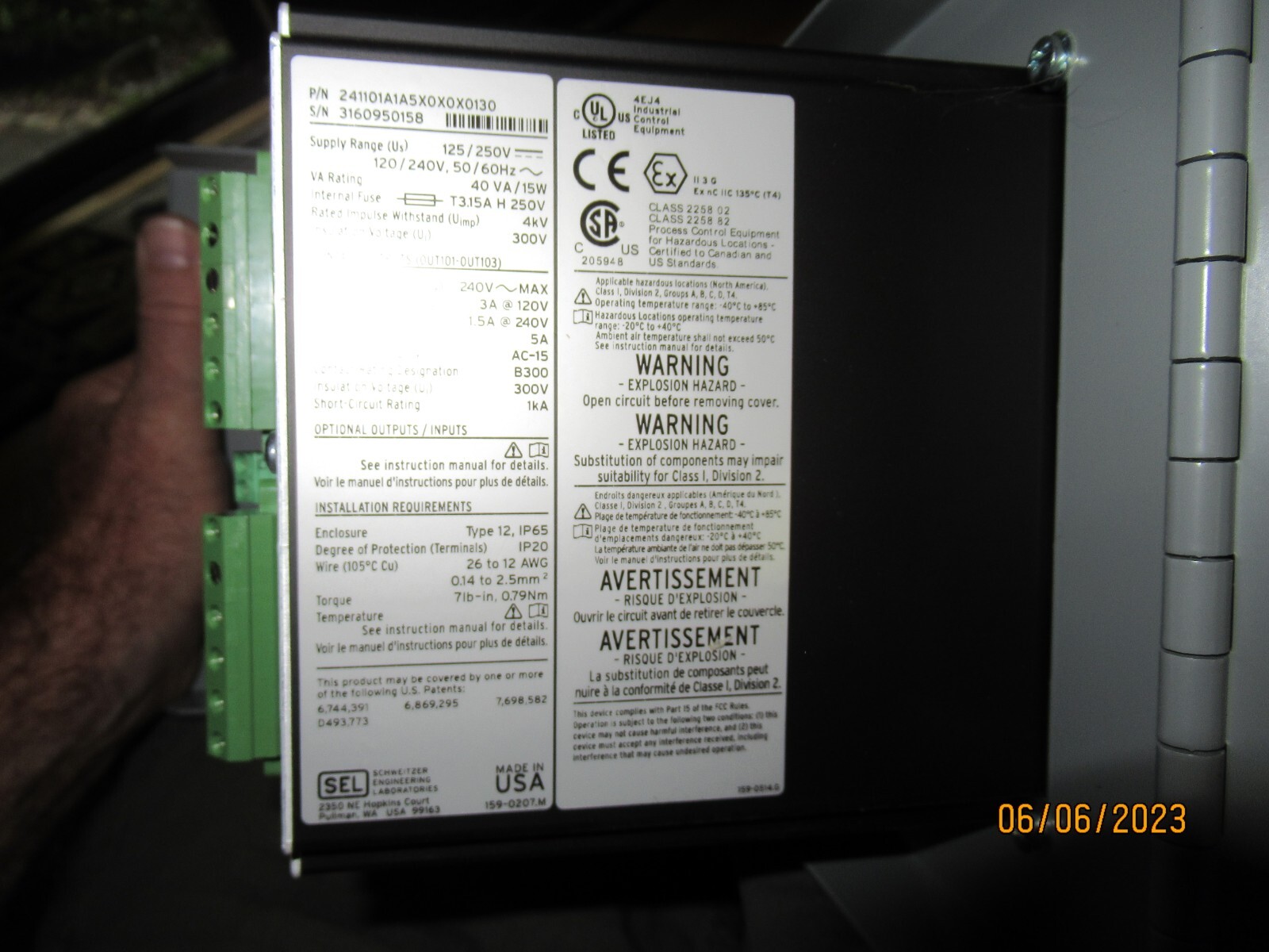 Schweitzer SEL-2411 Programmable Automation Controller SCADA Device