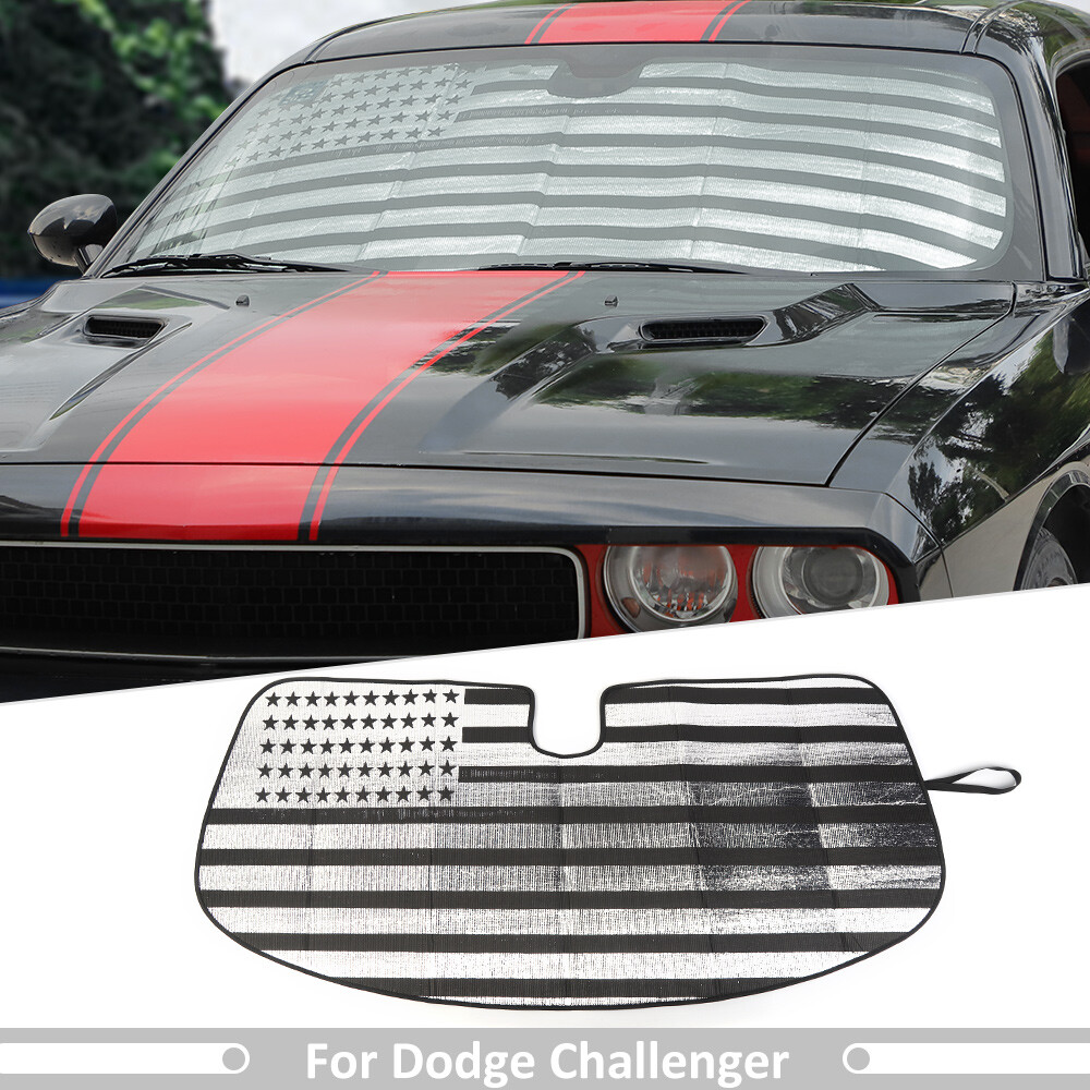 Folding Front Windshield Sunshade Heat Protect Cover for Dodge Challenger 2009+