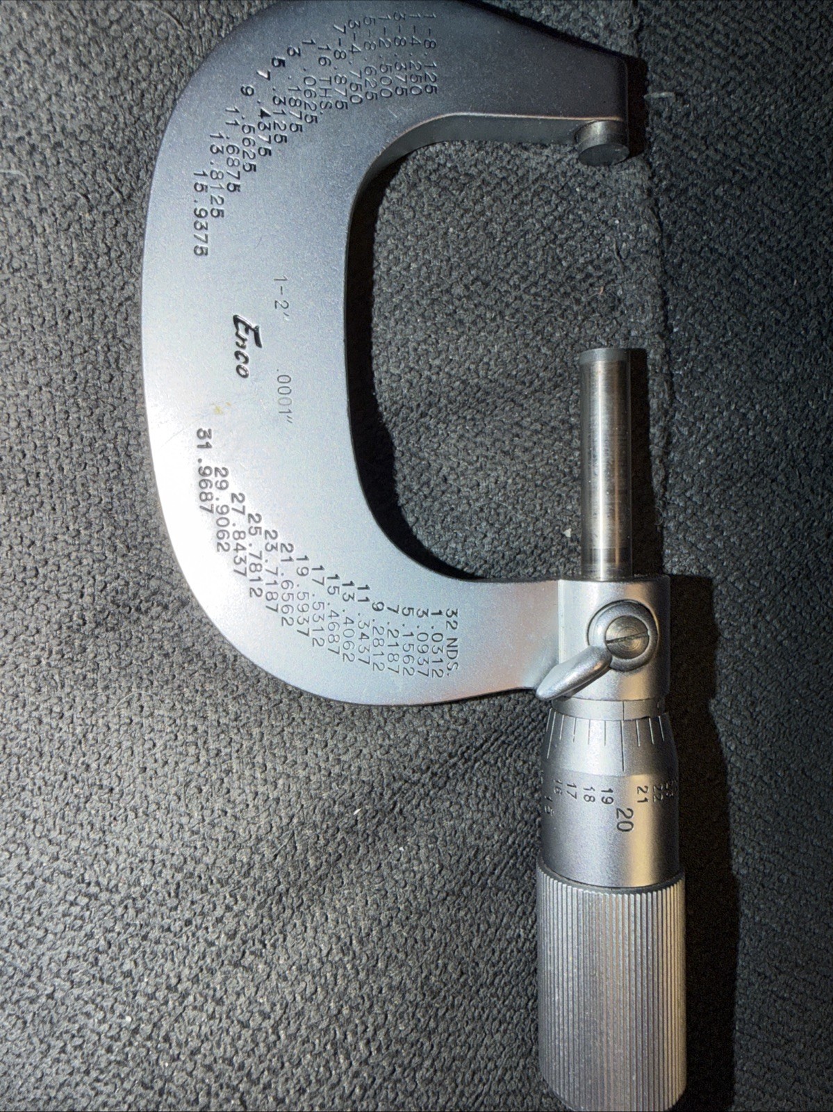 Enco/1-2 Inch Micrometer/no. 600-02