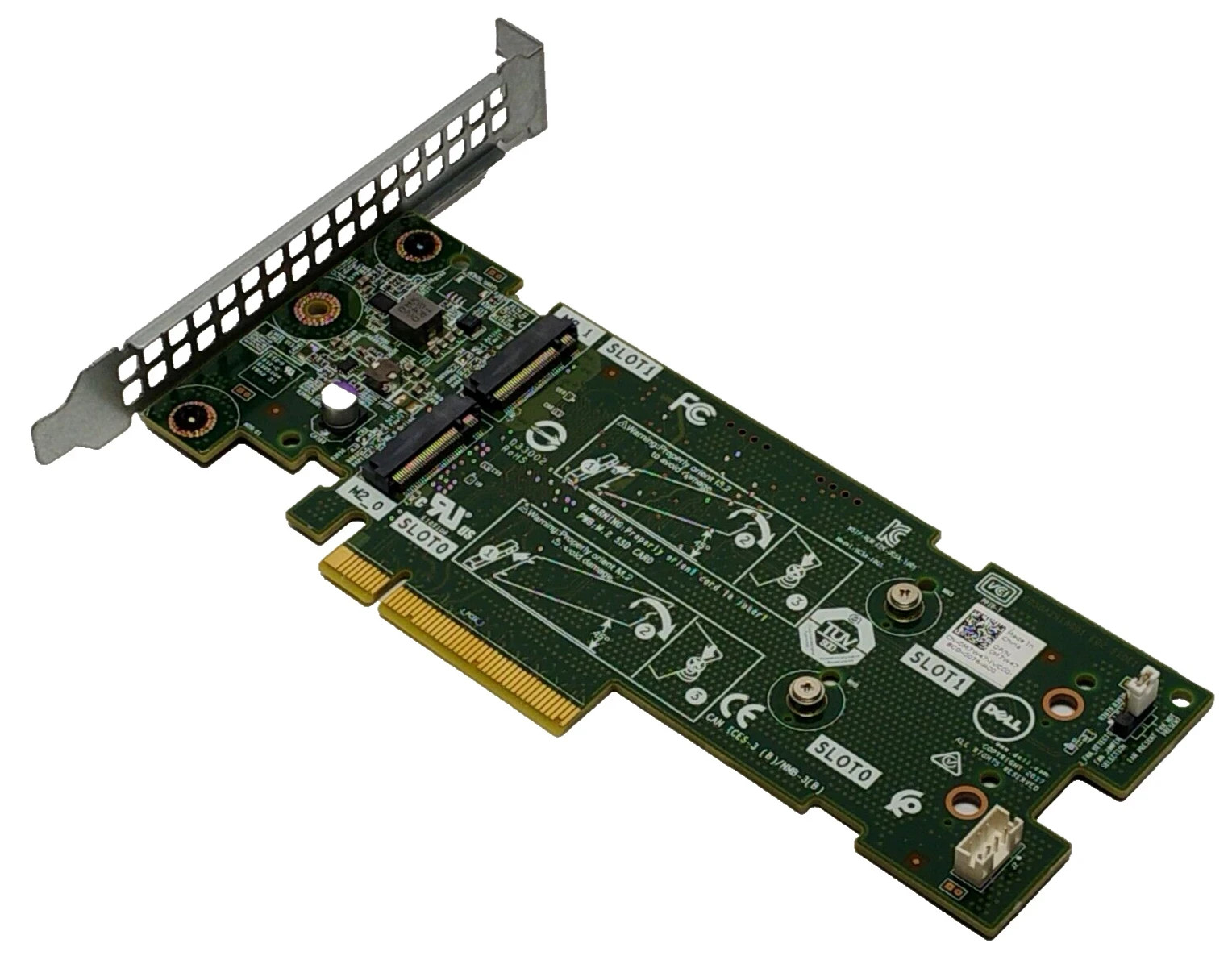 Dell Boss Card M.2 2x SSD PCIe High Profile M7W47 3JT49 61F54 72WKY 7HYY4