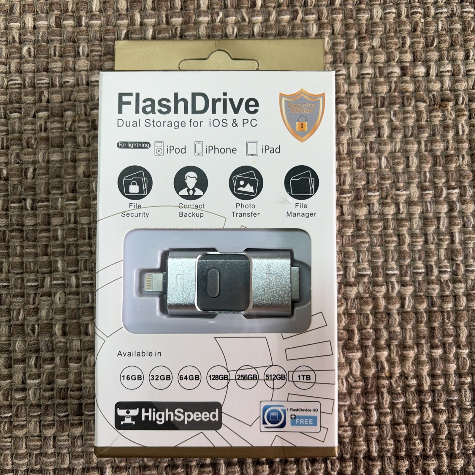 64gb usb flash drive 3.0 Dual Storage for iOS & PC BRAND NEW in a BOX.