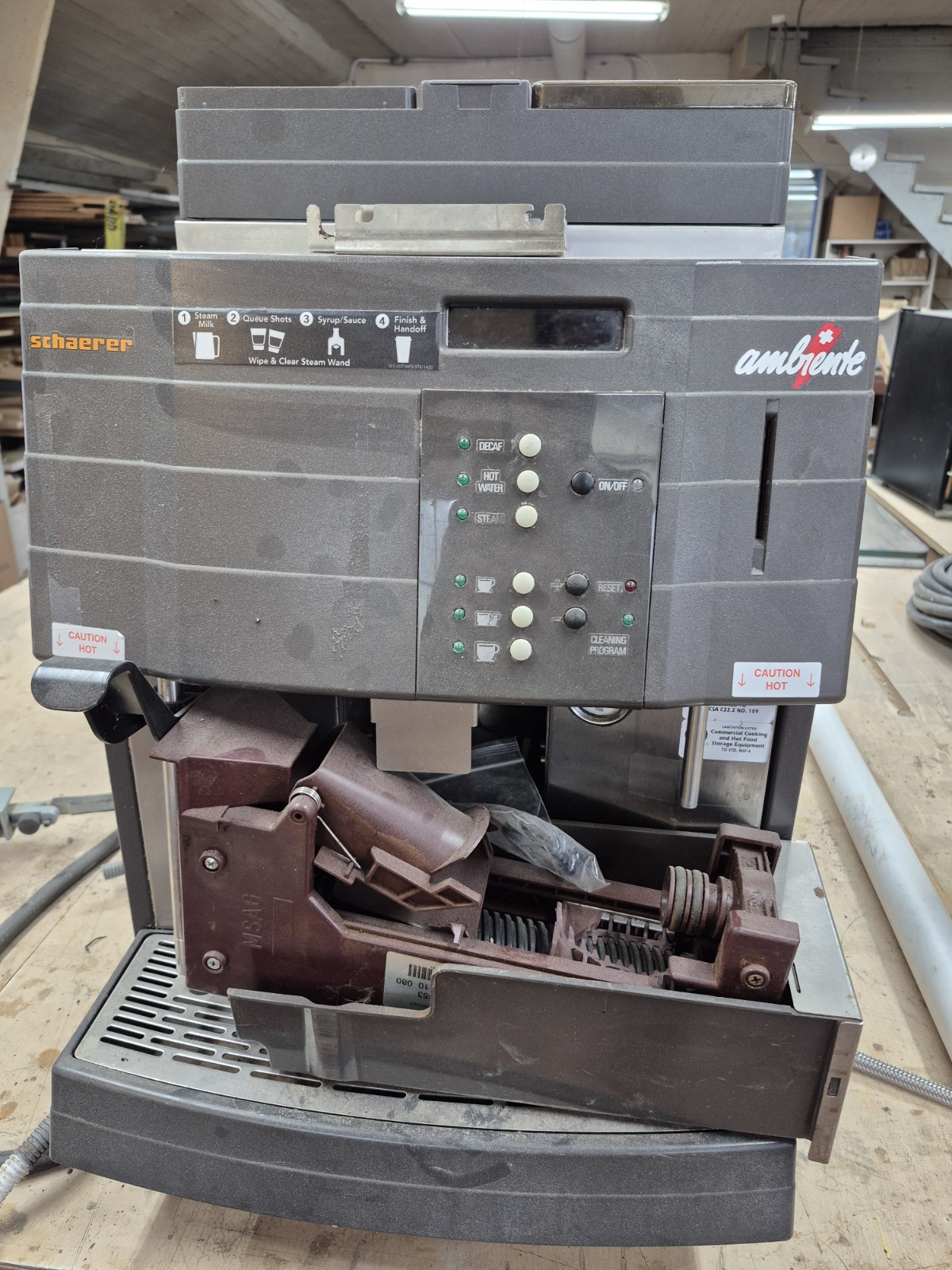 Schaerer Ambiente Powersteam Espresso Machine - For Parts