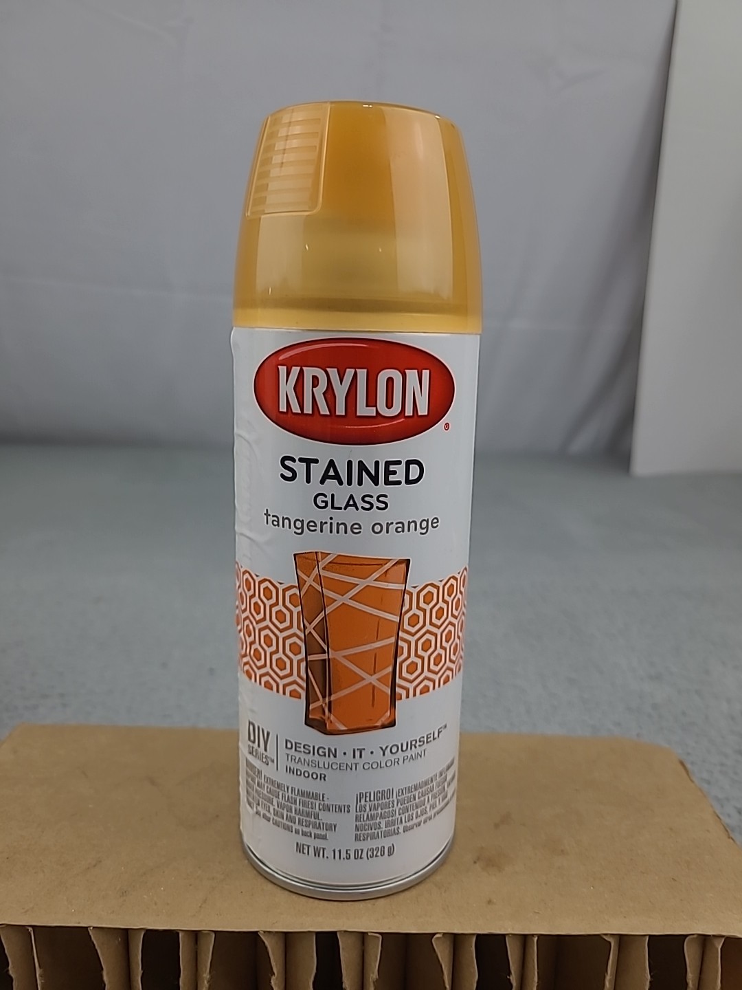1x Krylon K09034000 Stained Glass Paint 11.5 Ounces Tangerine Orange