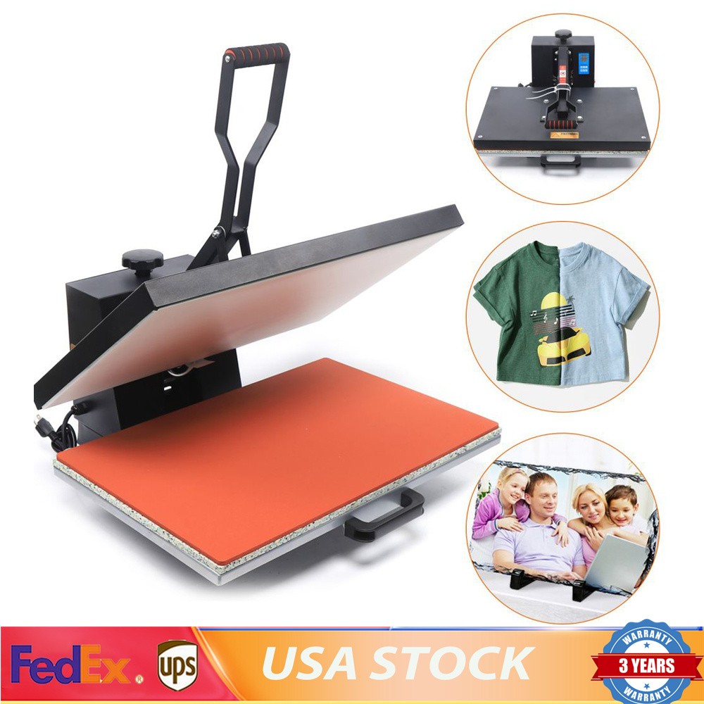 16*24" Large Size Heat Press Machine 1800W Digital T-shirt Sublimation Transfer