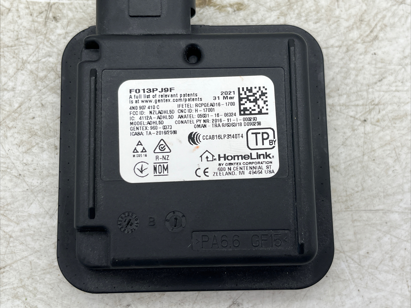 2018 2019 2020 Audi Volkswagen Garage Door Control Module