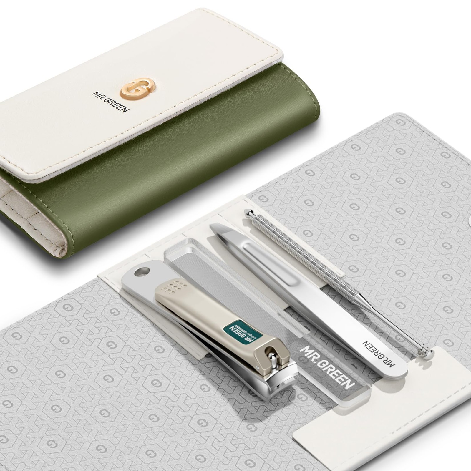 MR.GREEN Colorful Manicure Set Practical Pedicure Kits Nail Mr-6681 Green