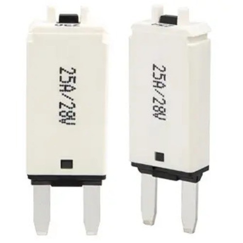 25A Manual Reset Fuse Kit, 25 AMP Low Profile Mini Blade Reset Style: 25A 2PCS