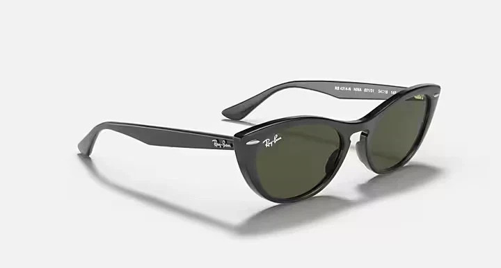 Ray-Ban NINA Cat Eye Sunglasses RB 4314 601/71 Black Frames