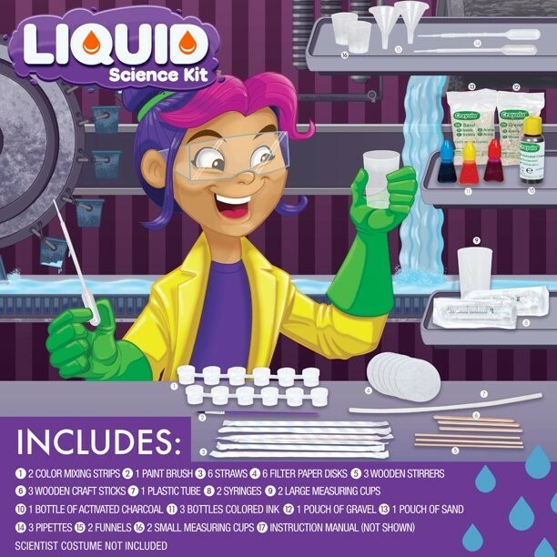 Crayola Steam Liquid Science Kit, 15 Pieces, 20 Activities