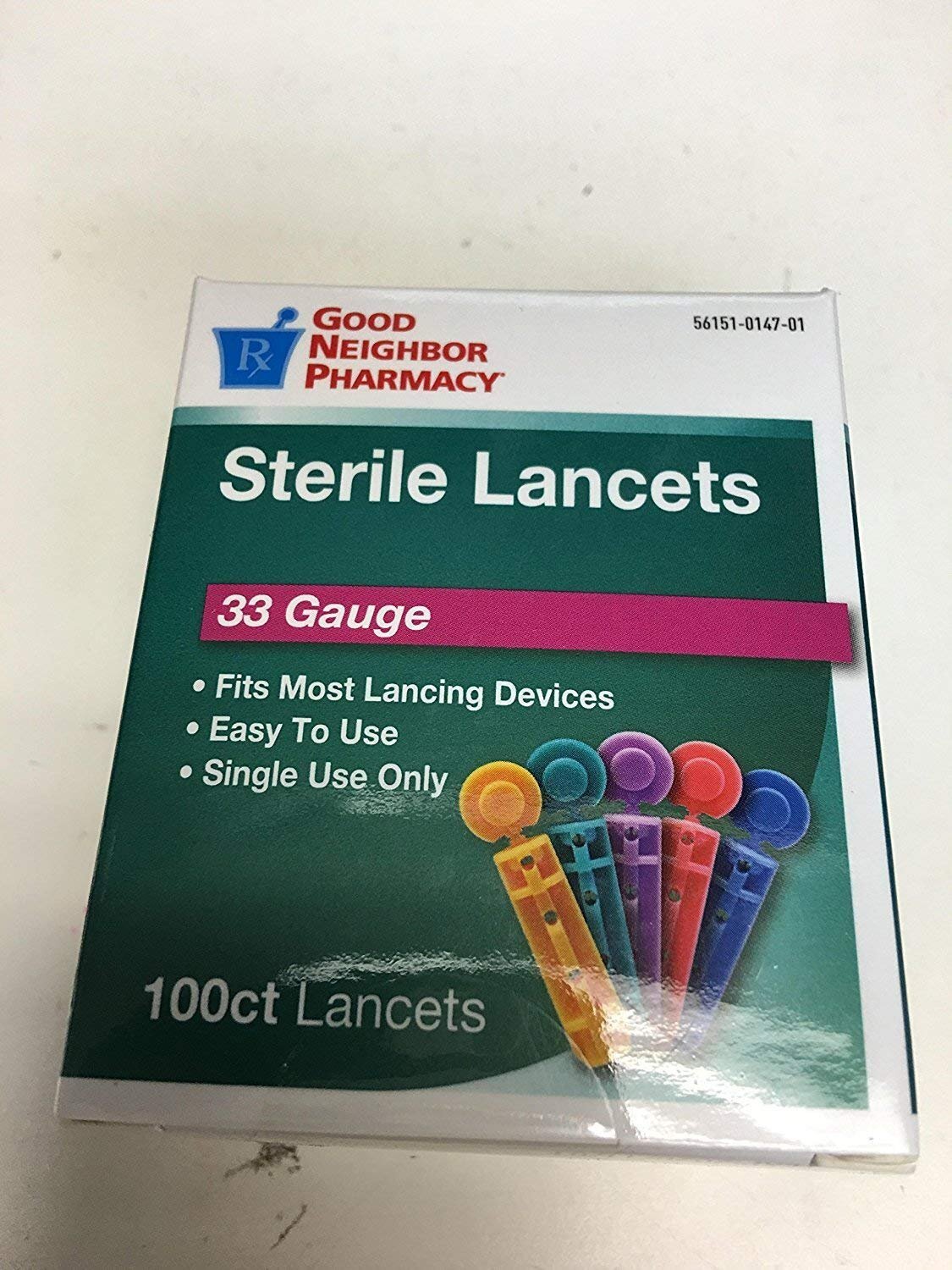 Trueplus Single Use Sterile Lancets Fits Most Lancing Devices 33 Gauge 100 Count