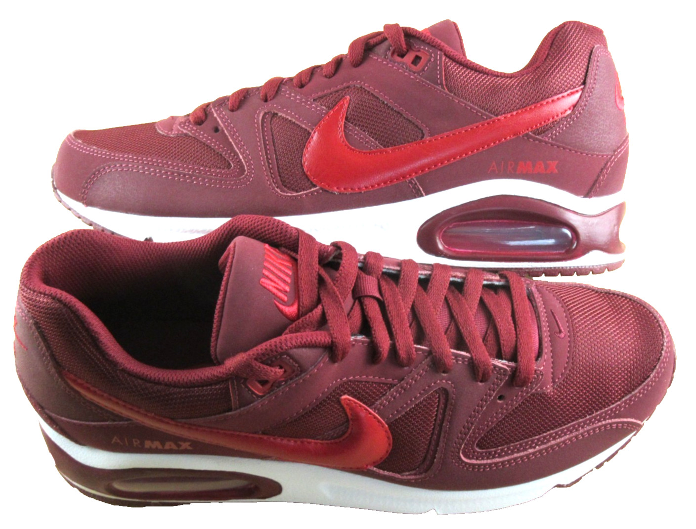 Nike Men's Air Max Command Running Shoes Team Red Gym Red White Size 10 NIB